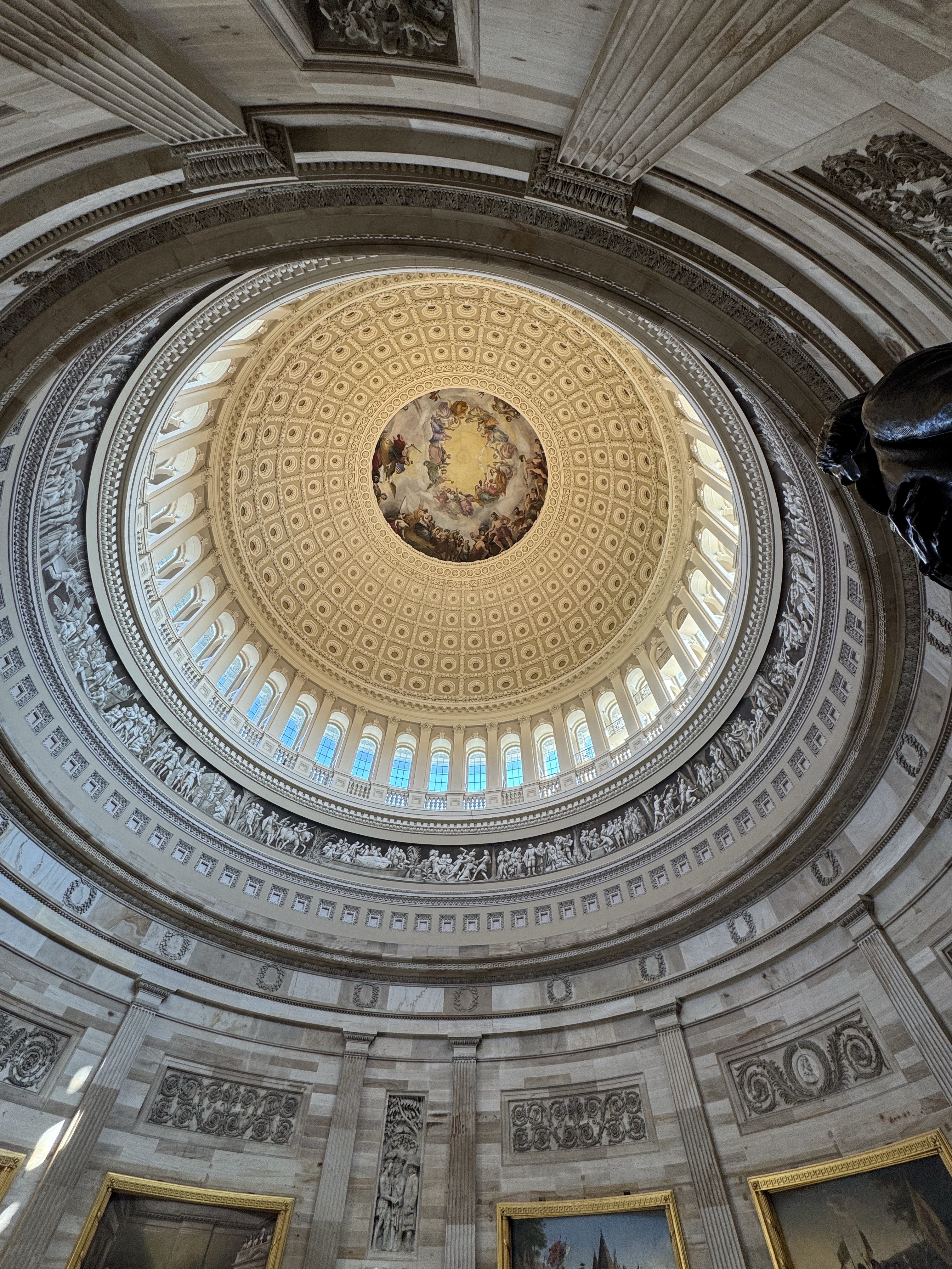 The Capitol rotunda dome in Washington, D.C.